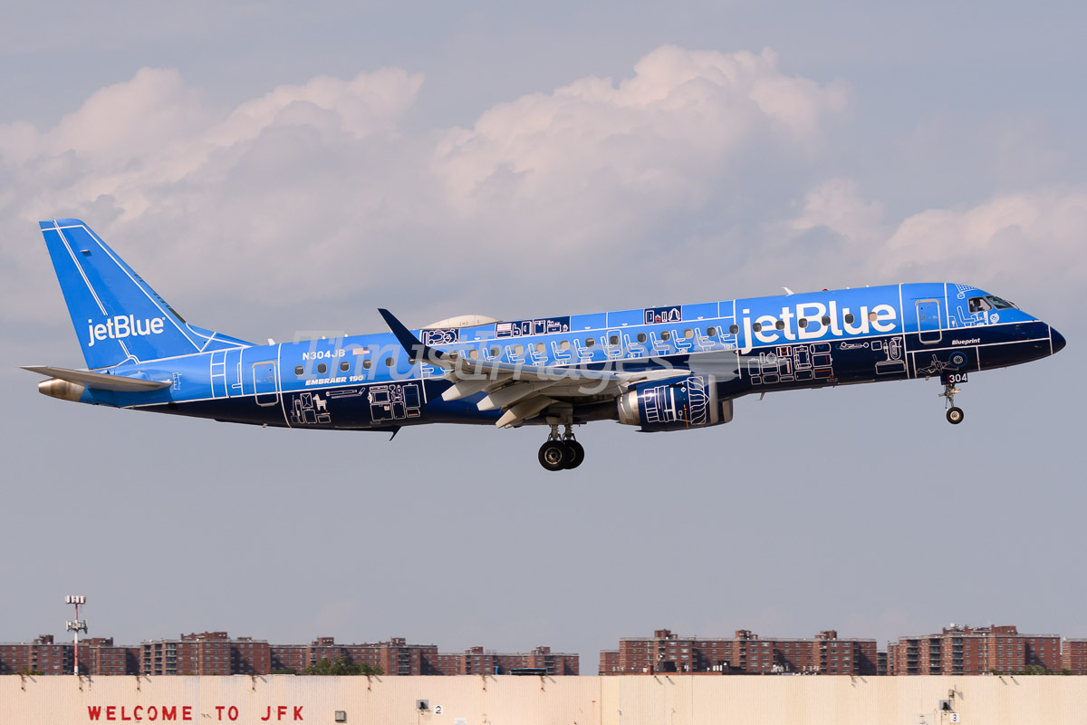 N304JB JetBlue Blueprint